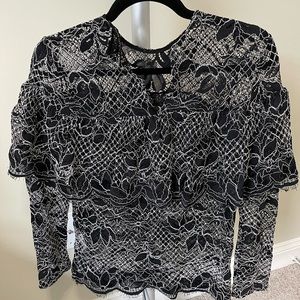 Zara XS lace top